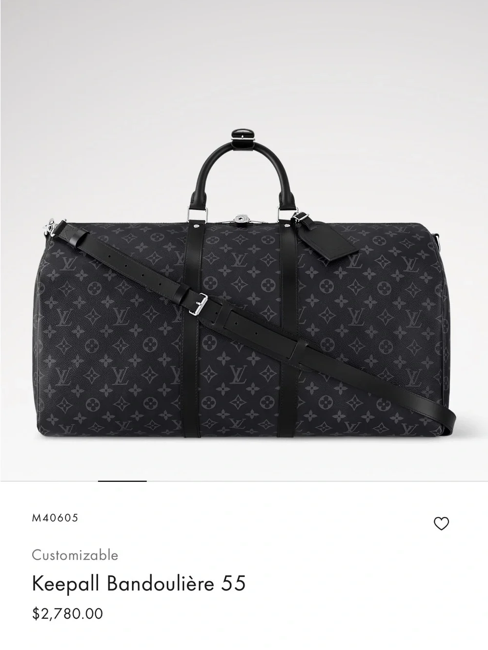 Louis Vuitton Monogram Canvas Tote Bag - Black